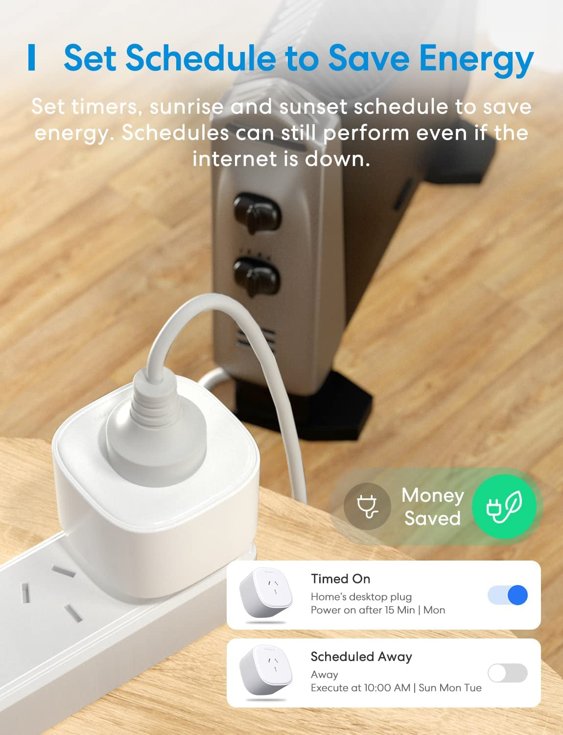 Smart Wifi Plug with Energy Monitor 4 Pack, Works with Apple Homekit, Alexa, Google Assistant, and Smartthings